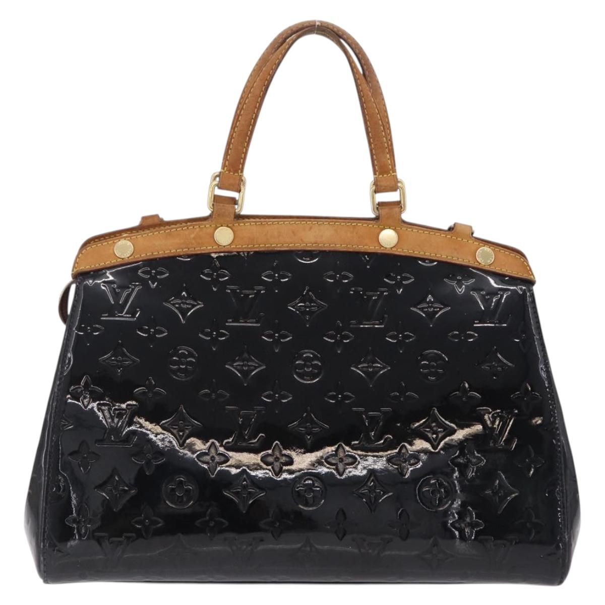 LOUIS VUITTON Monogram Vernis Blair MM Hand Bag 2way Noir Manetic LV Auth 209453