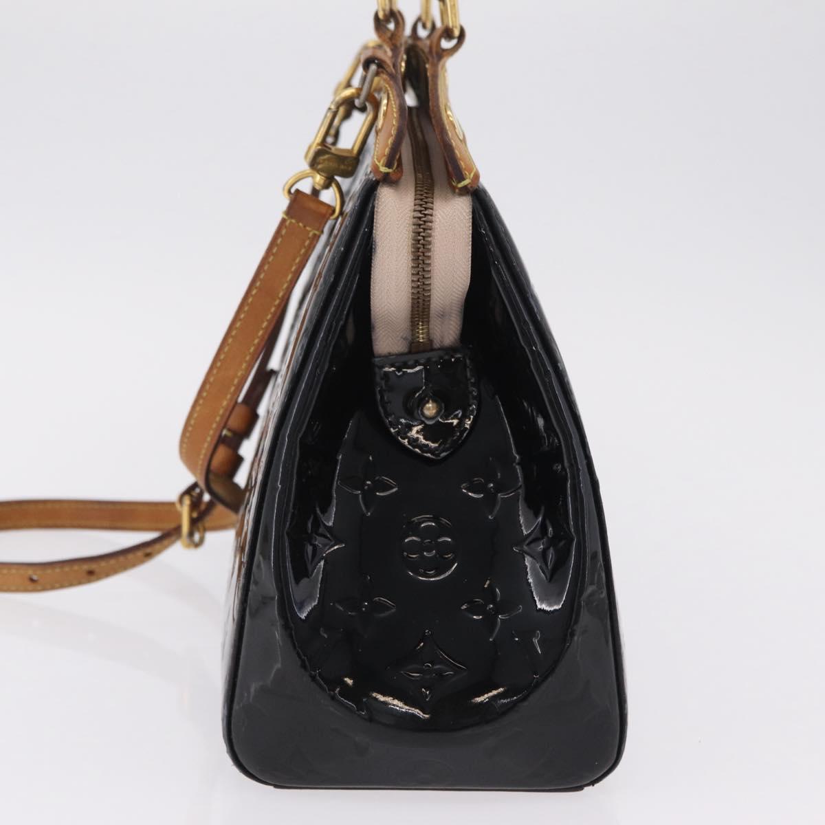 LOUIS VUITTON Monogram Vernis Blair MM Hand Bag 2way Noir Manetic LV Auth 209453