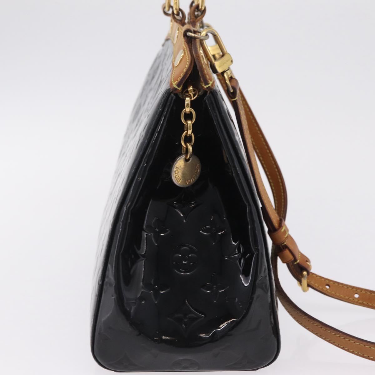 LOUIS VUITTON Monogram Vernis Blair MM Hand Bag 2way Noir Manetic LV Auth 209453