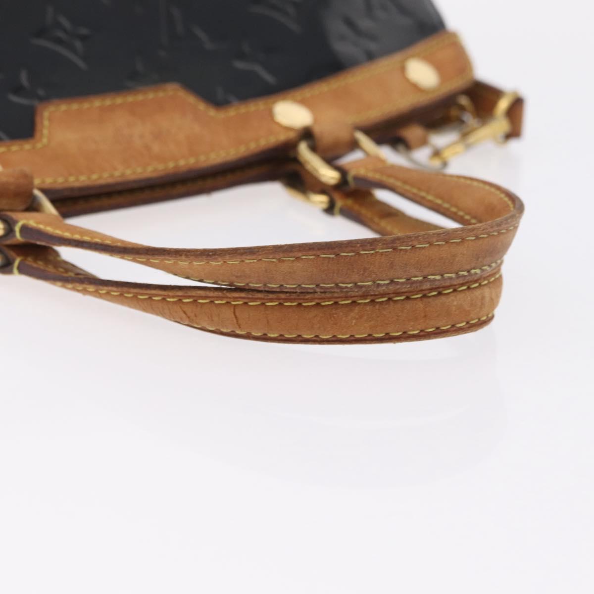 LOUIS VUITTON Monogram Vernis Blair MM Hand Bag 2way Noir Manetic LV Auth 209453