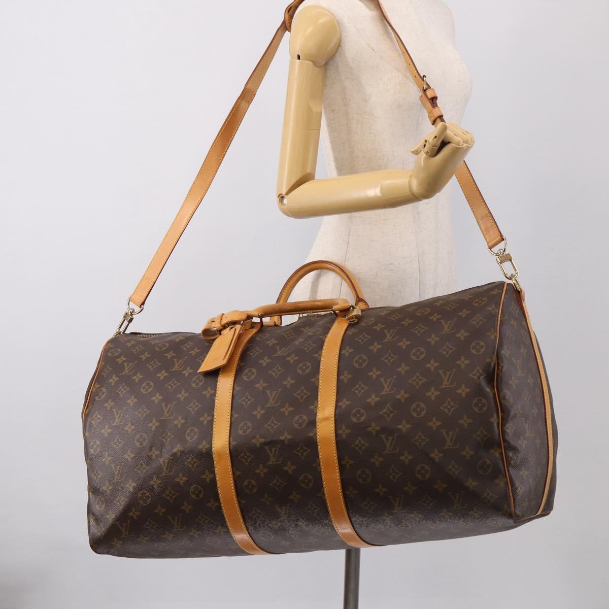 LOUIS VUITTON Monogram Keepall Bandouliere 60 Boston Bag M41412 LV Auth 209456V