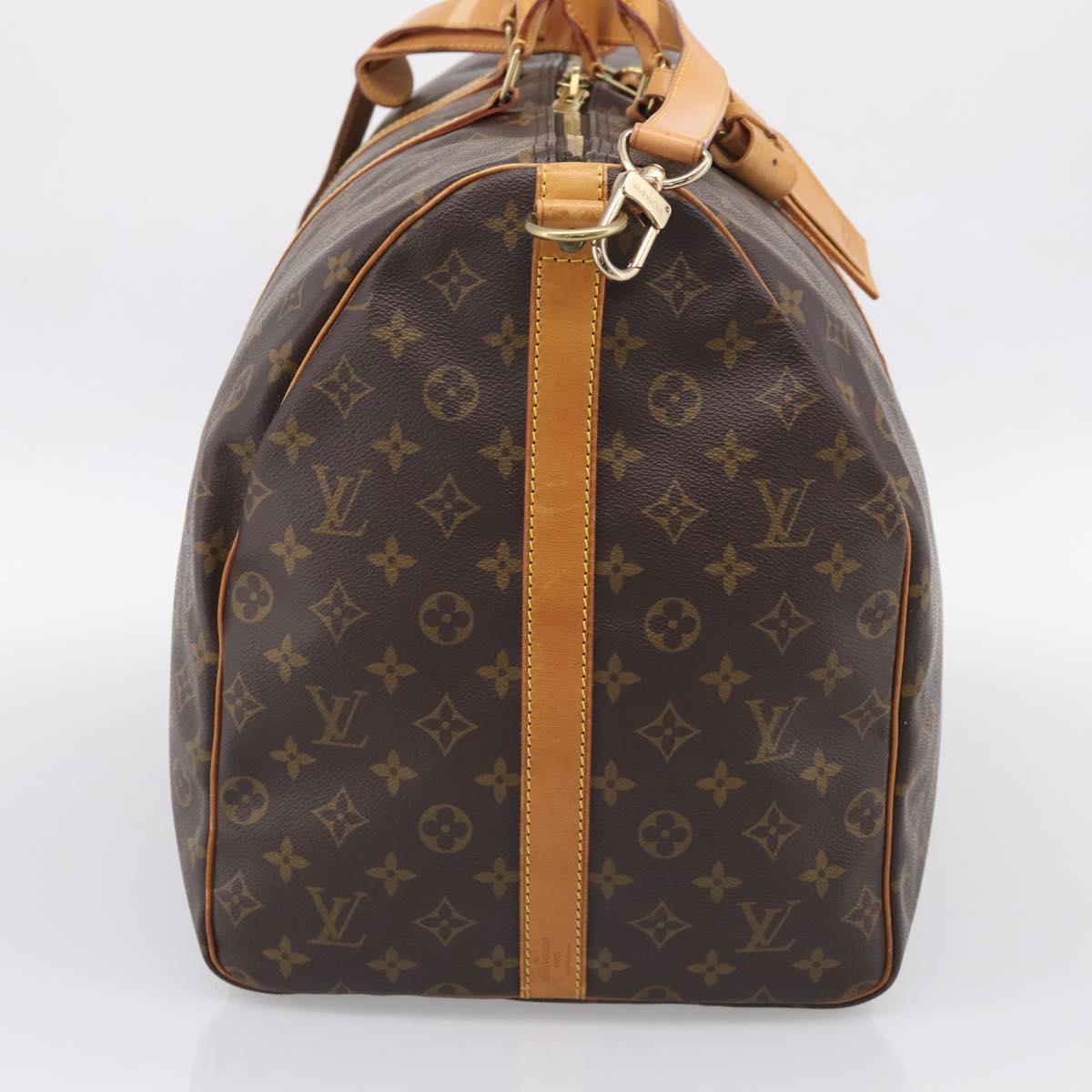 LOUIS VUITTON Monogram Keepall Bandouliere 60 Boston Bag M41412 LV Auth 209456V