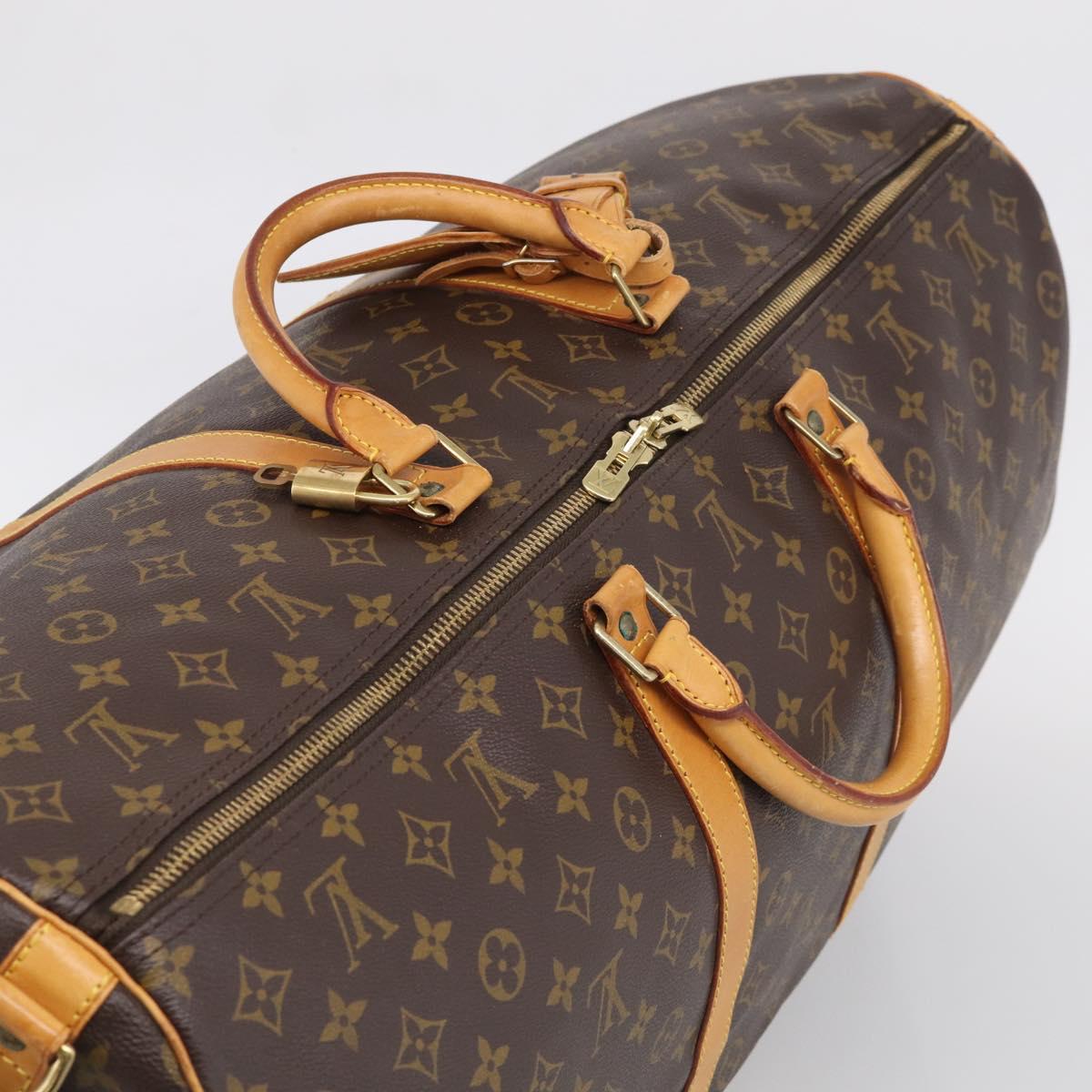 LOUIS VUITTON Monogram Keepall Bandouliere 60 Boston Bag M41412 LV Auth 209456V