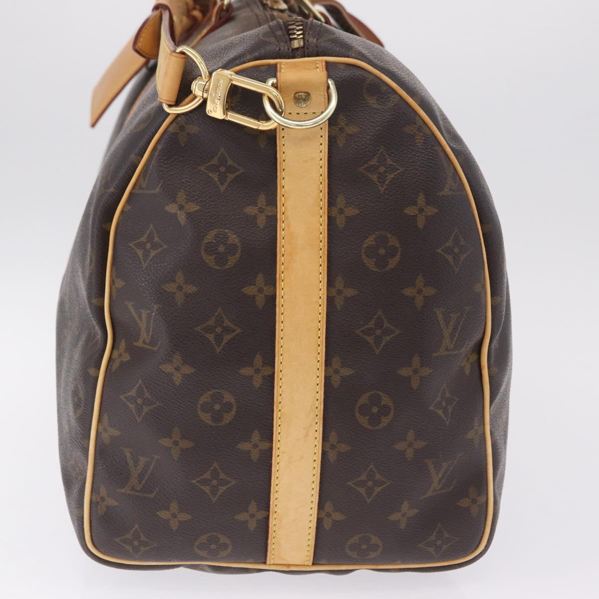 LOUIS VUITTON Monogram Keepall Bandouliere 50 Boston Bag M41416 LV Auth 209457V