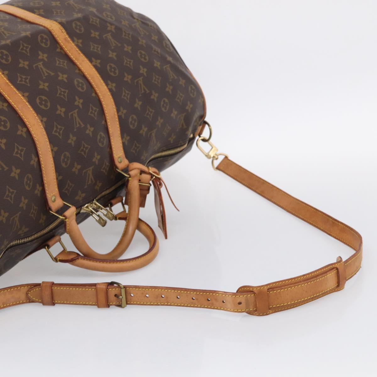 LOUIS VUITTON Monogram Keepall Bandouliere 60 Boston Bag M41412 LV Auth 209459A