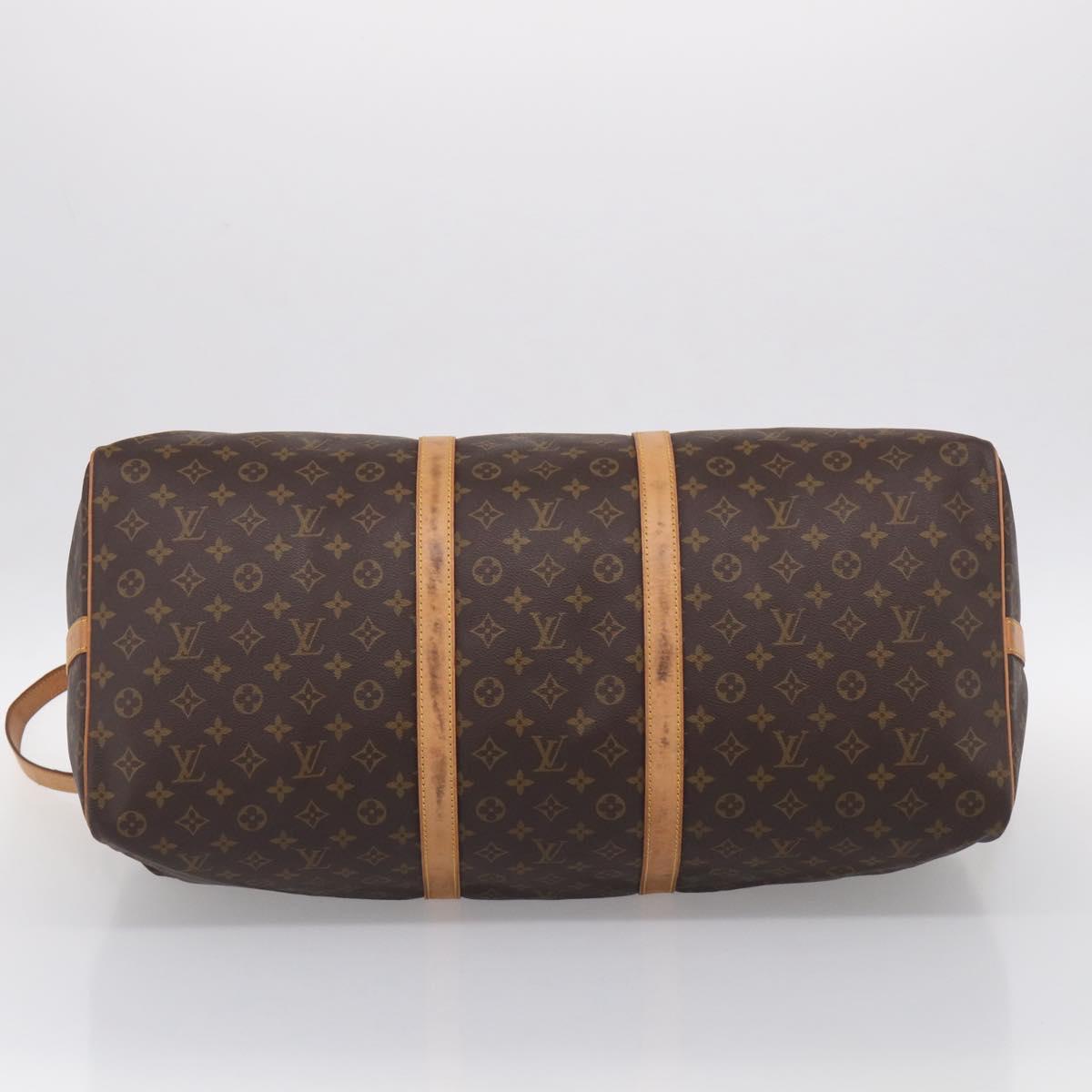 LOUIS VUITTON Monogram Keepall Bandouliere 60 Boston Bag M41412 LV Auth 209459A