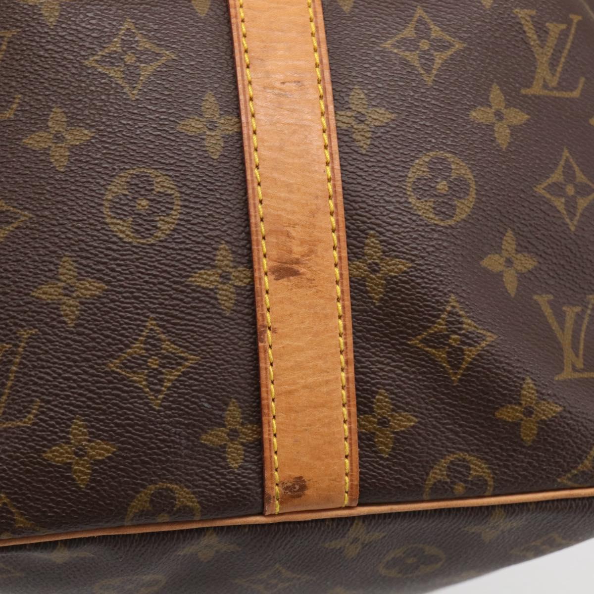 LOUIS VUITTON Monogram Keepall Bandouliere 60 Boston Bag M41412 LV Auth 209459A