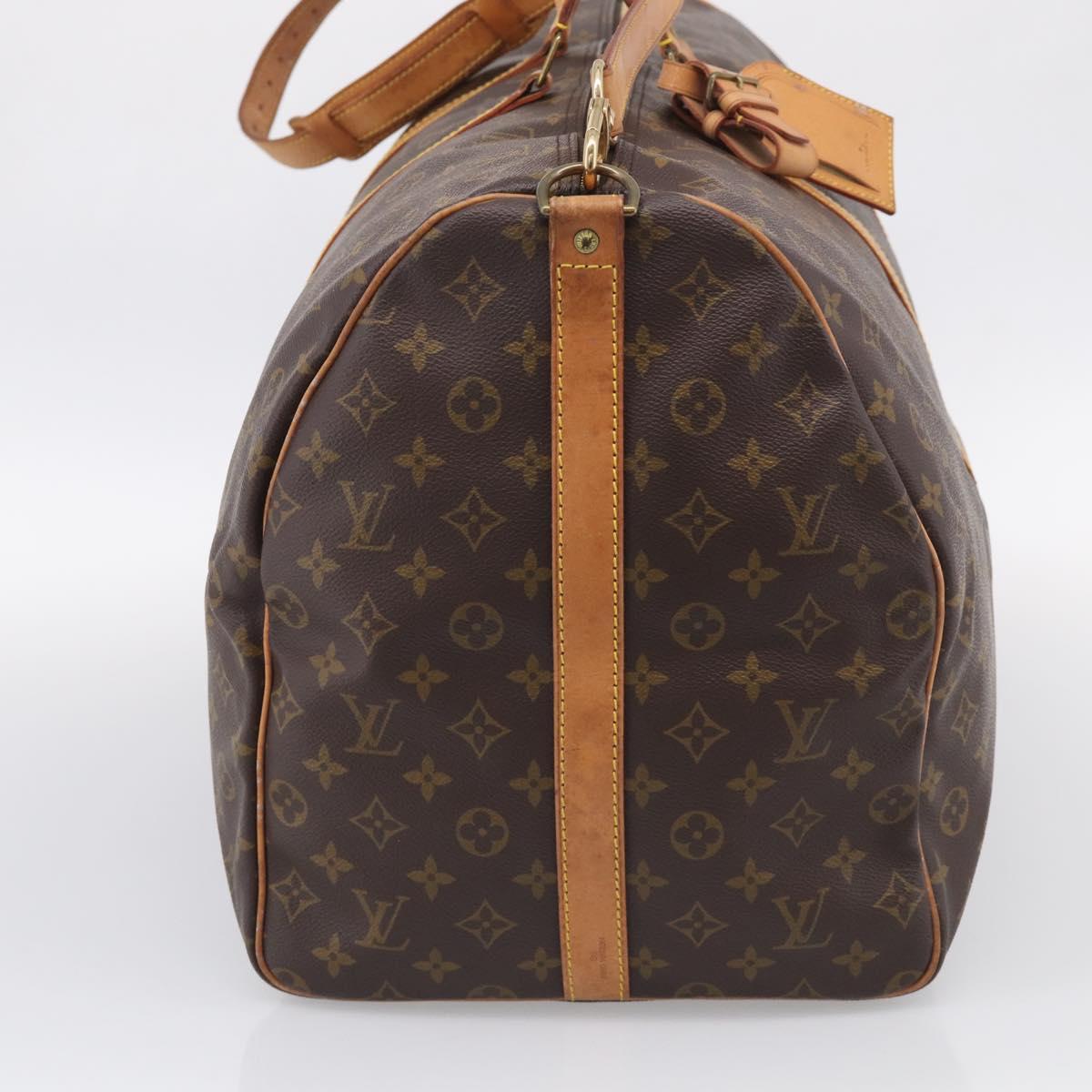 LOUIS VUITTON Monogram Keepall Bandouliere 60 Boston Bag M41412 LV Auth 209459A