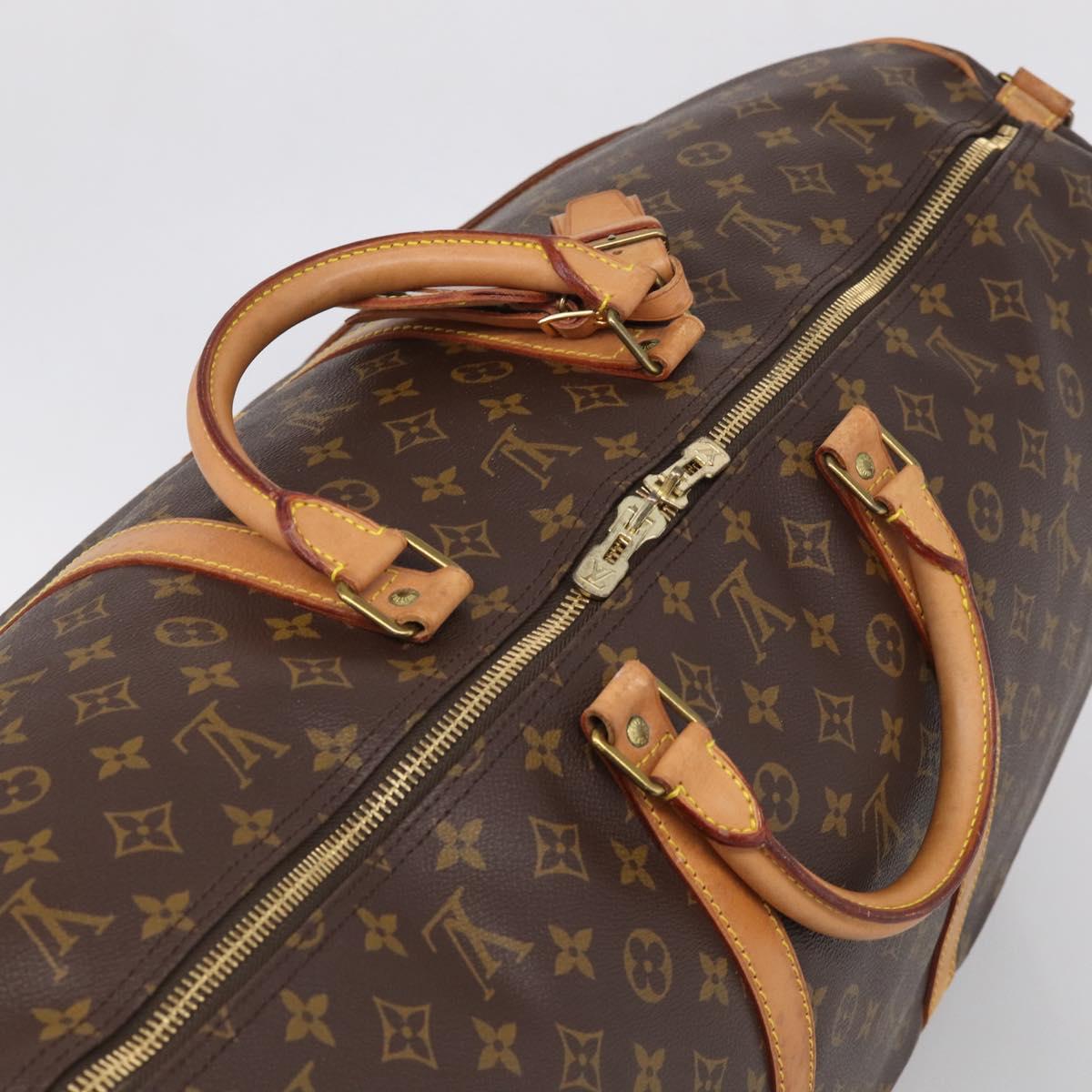 LOUIS VUITTON Monogram Keepall Bandouliere 60 Boston Bag M41412 LV Auth 209459A
