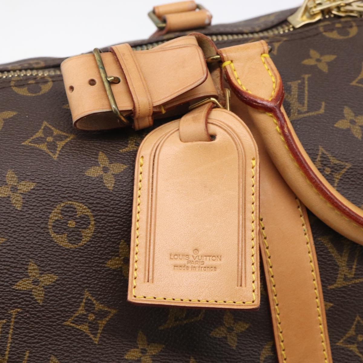 LOUIS VUITTON Monogram Keepall Bandouliere 50 Boston Bag M41416 LV Auth 209460V
