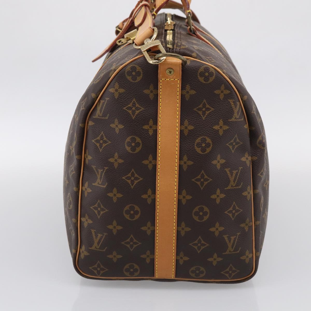 LOUIS VUITTON Monogram Keepall Bandouliere 50 Boston Bag M41416 LV Auth 209460V