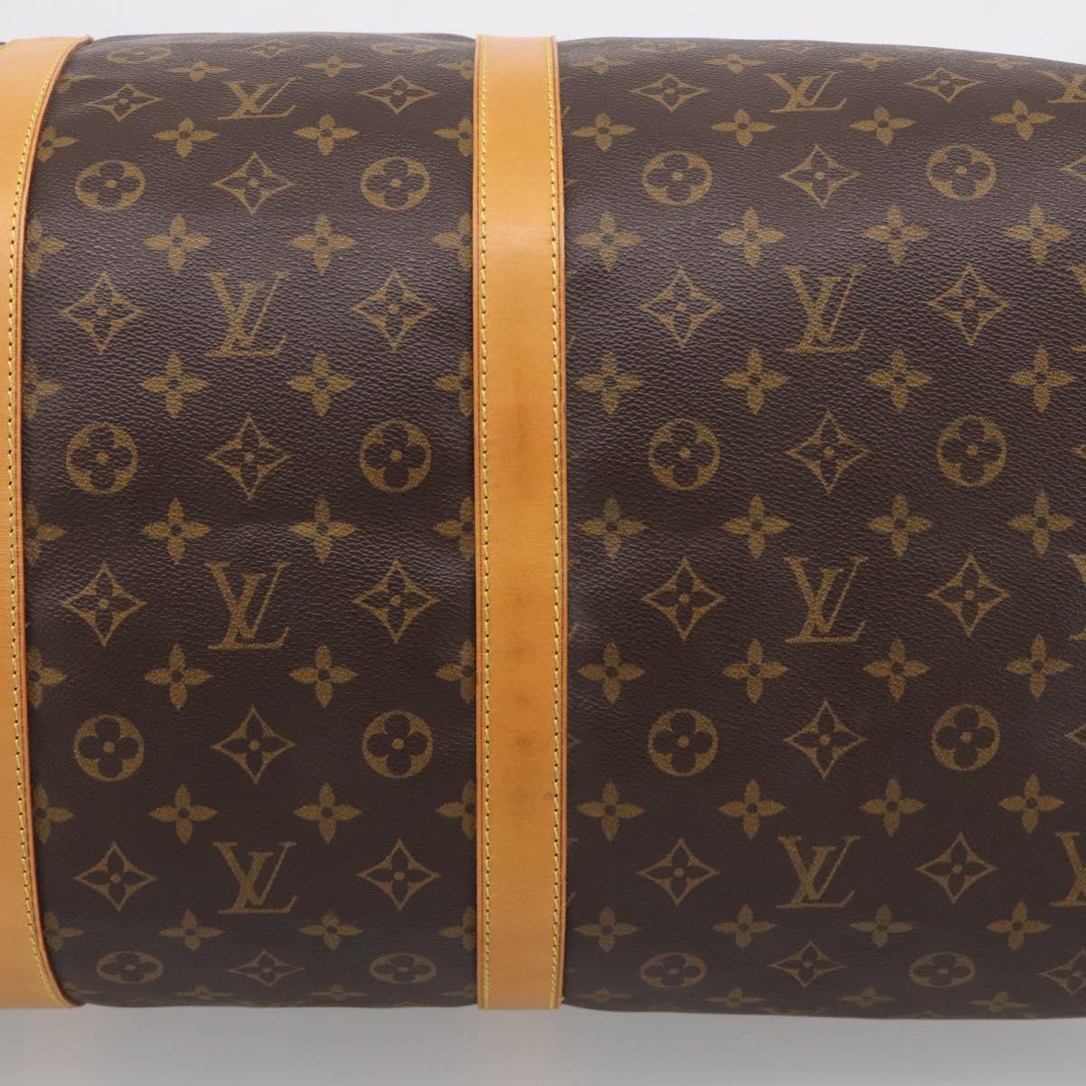 LOUIS VUITTON Monogram Keepall Bandouliere 60 Boston Bag M41412 LV Auth 209463V