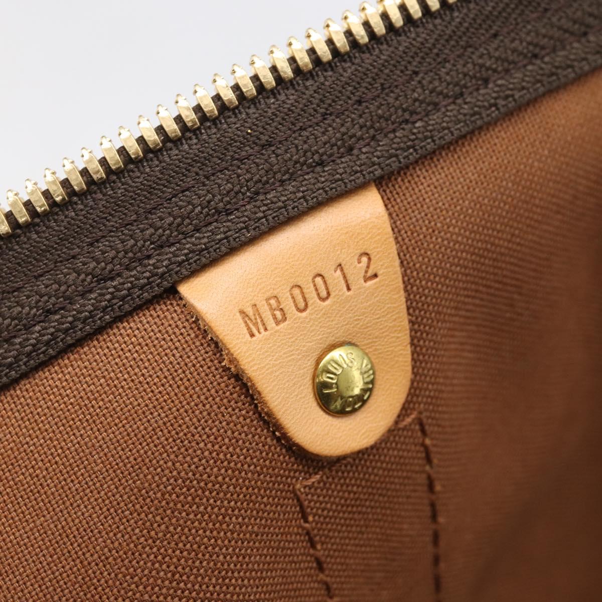 LOUIS VUITTON Monogram Keepall Bandouliere 60 Boston Bag M41412 LV Auth 209463V