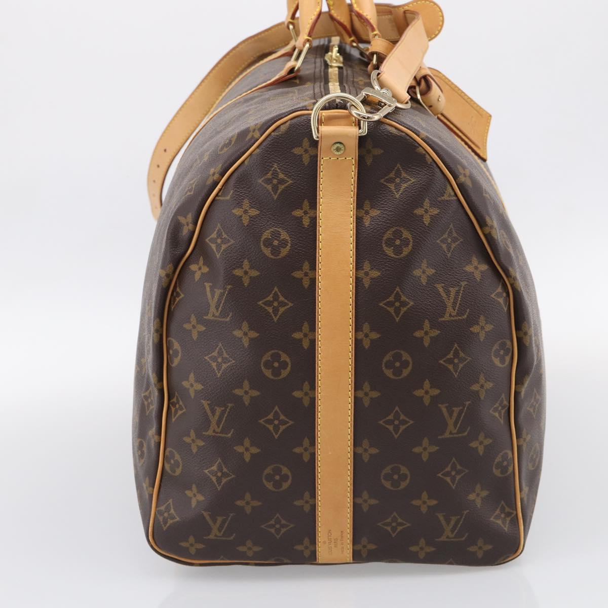 LOUIS VUITTON Monogram Keepall Bandouliere 60 Boston Bag M41412 LV Auth 209463V