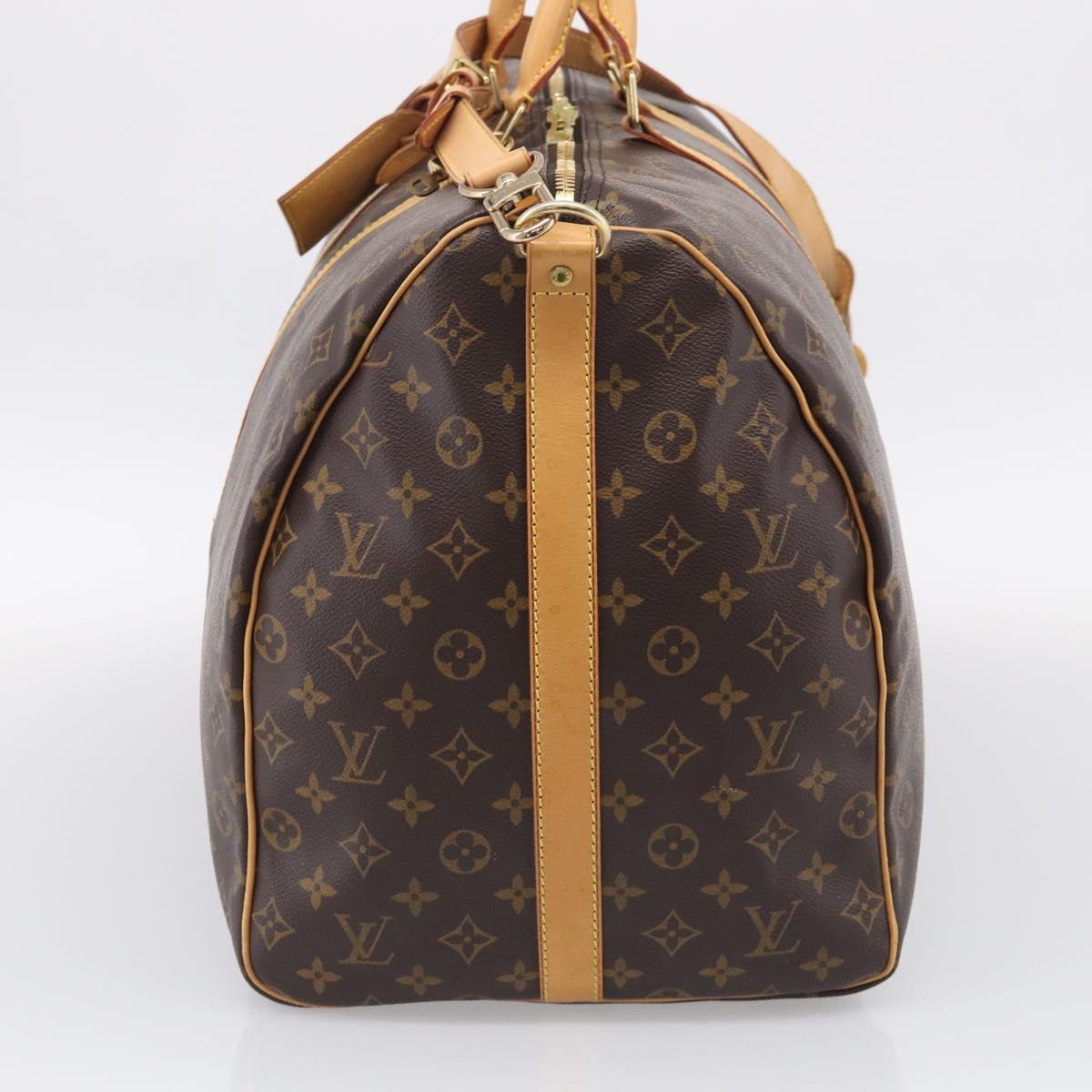 LOUIS VUITTON Monogram Keepall Bandouliere 60 Boston Bag M41412 LV Auth 209463V