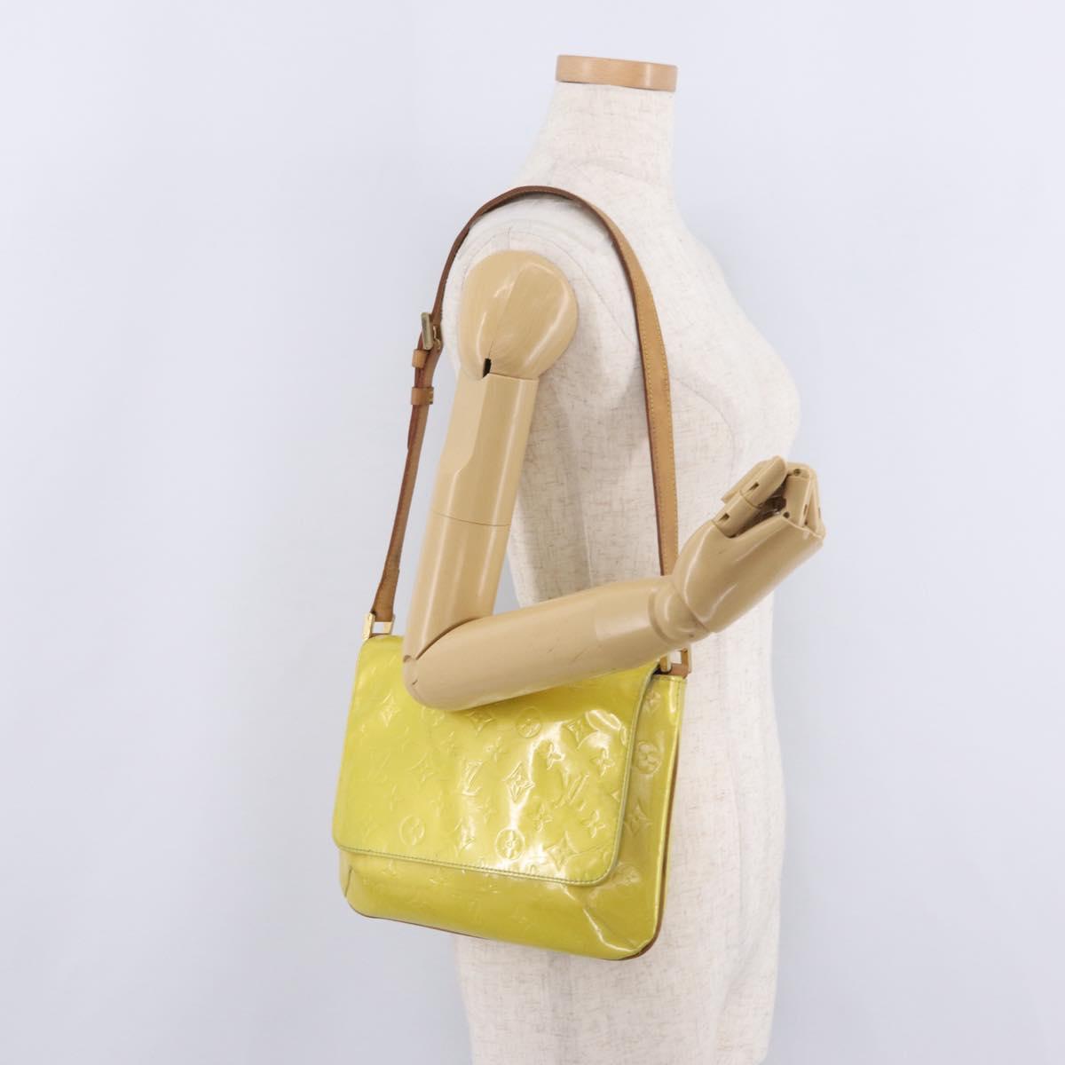 LOUIS VUITTON Monogram Vernis Thompson Street Bag Gris M91008 LV Auth 209466