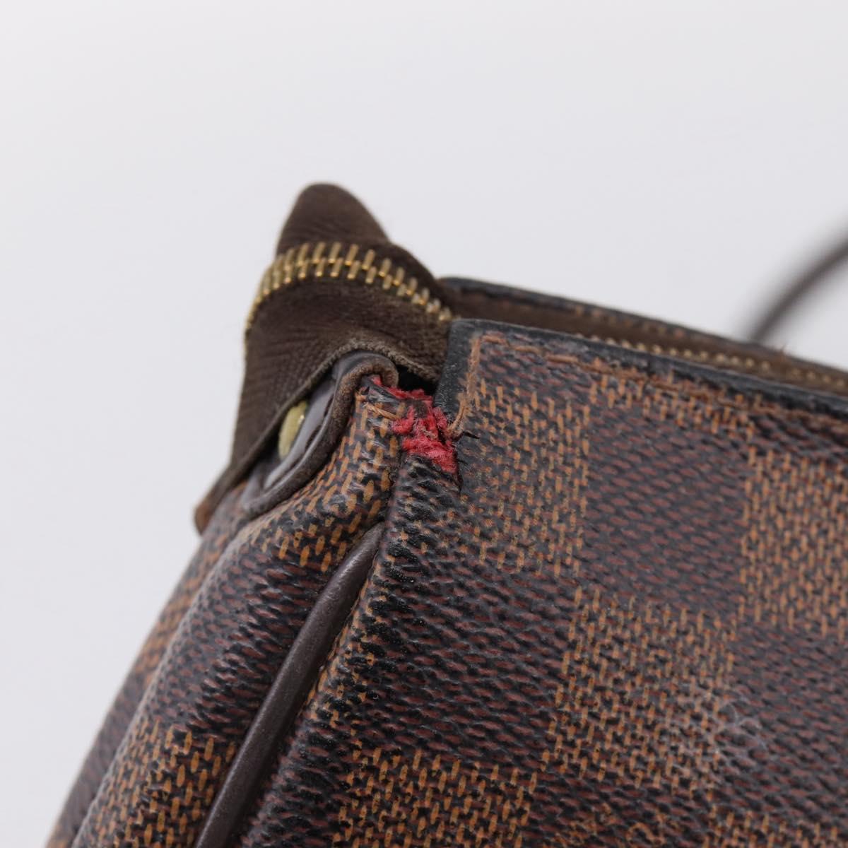 LOUIS VUITTON Damier Ebene Eva Shoulder Bag N55213 LV Auth 209468