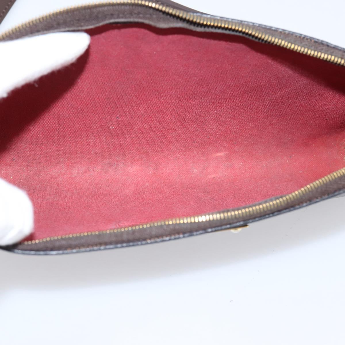 LOUIS VUITTON Damier Ebene Eva Shoulder Bag N55213 LV Auth 209468