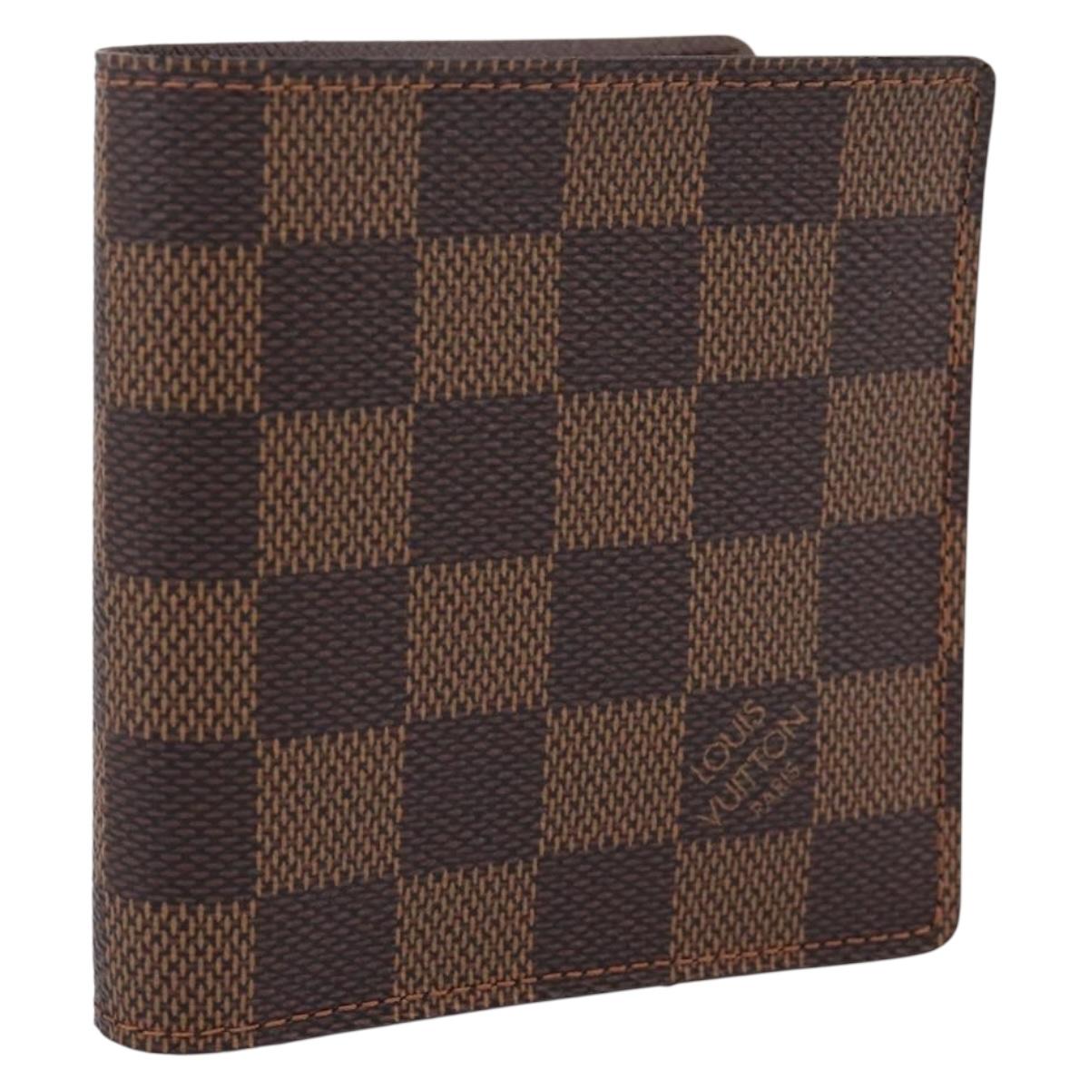 LOUIS VUITTON Damier Ebene Porte Billets 6 Cartes Crdit N61666 LV Auth 209480M