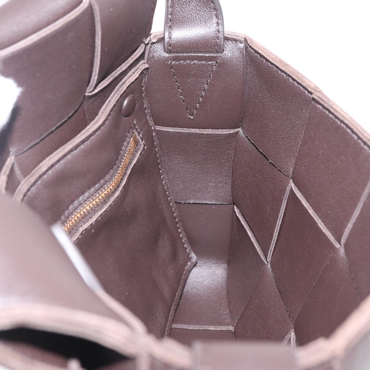 Bottega Veneta MAXI INTRECCIATO Padded Cassette Bag Leather Brown Auth 209495V
