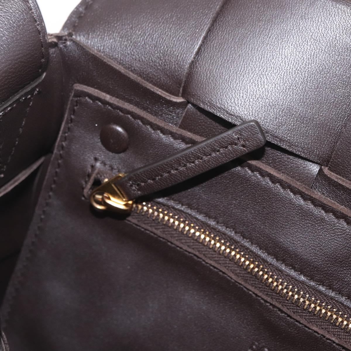 Bottega Veneta MAXI INTRECCIATO Padded Cassette Bag Leather Brown Auth 209495V