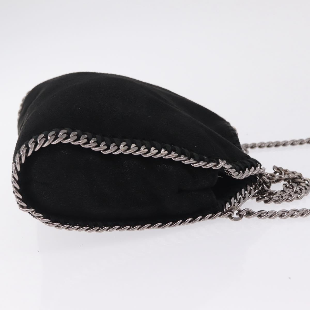 Stella McCartney Falabella Bag Polyester Black Silver 234387 Auth 209496