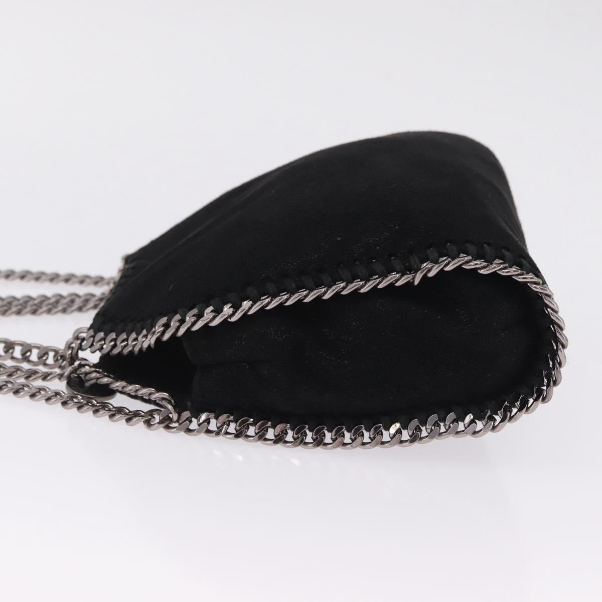 Stella McCartney Falabella Bag Polyester Black Silver 234387 Auth 209496