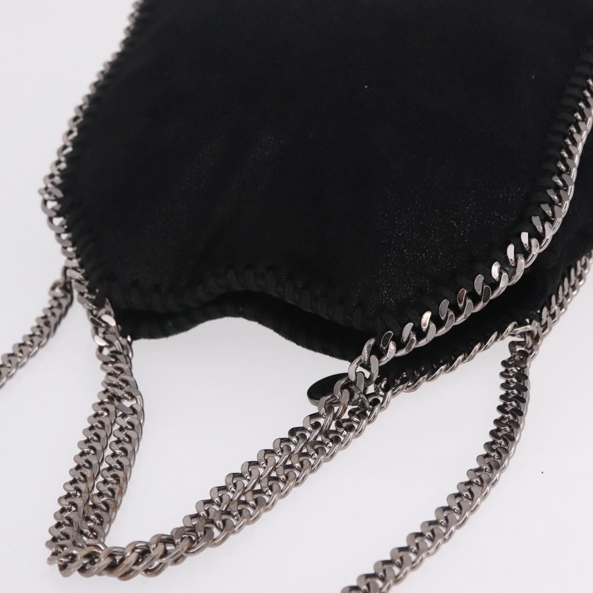 Stella McCartney Falabella Bag Polyester Black Silver 234387 Auth 209496