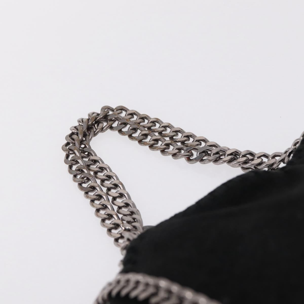 Stella McCartney Falabella Bag Polyester Black Silver 234387 Auth 209496