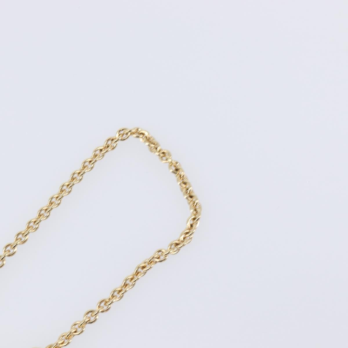 Christian Dior Necklace Metal Gold Tone Auth 209502M