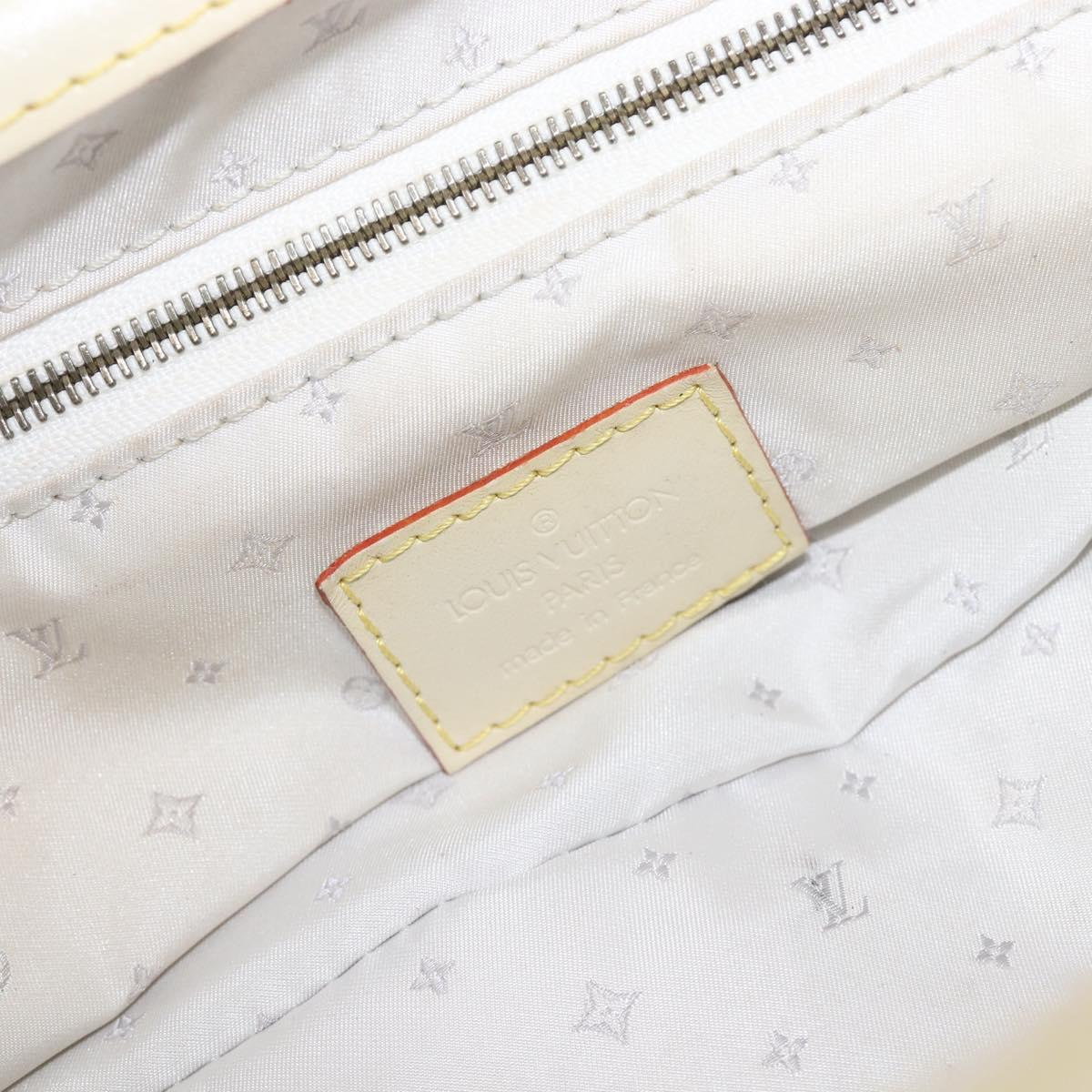LOUIS VUITTON Suhari Angenu PM Hand Bag White M91811 LV Auth 209507A