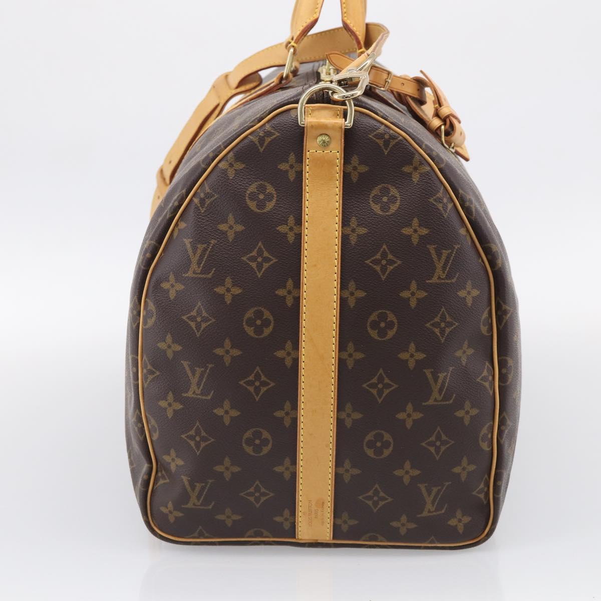 LOUIS VUITTON Monogram Keepall Bandouliere55 Boston Bag M41414 LV Auth 209521V