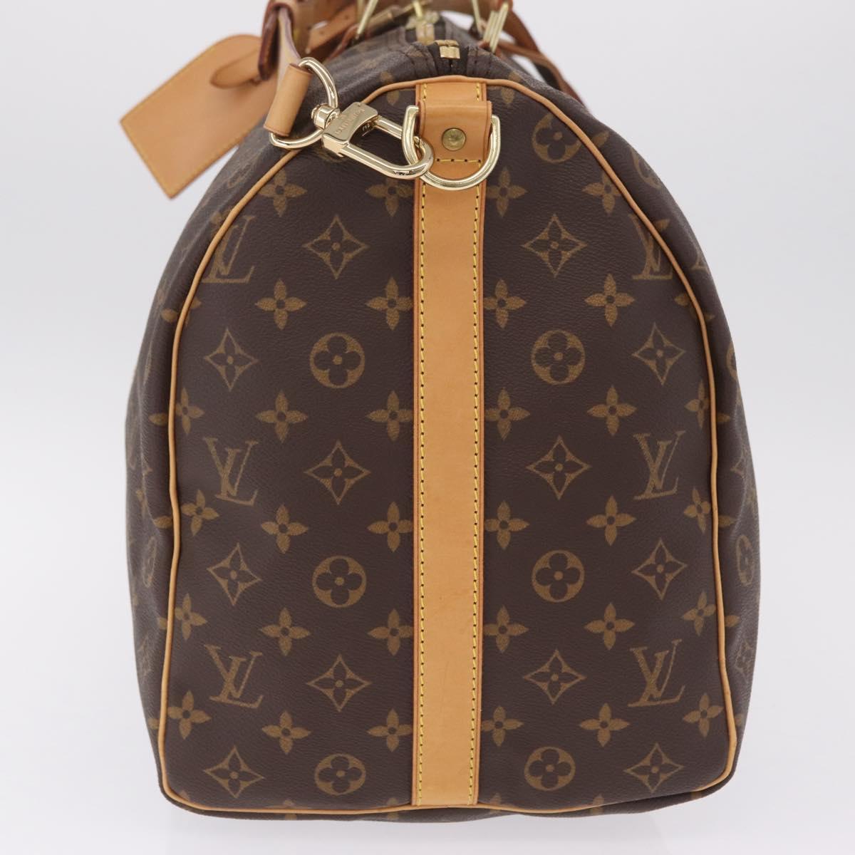 LOUIS VUITTON Monogram Keepall Bandouliere 50 Boston Bag M41416 LV Auth 209522V