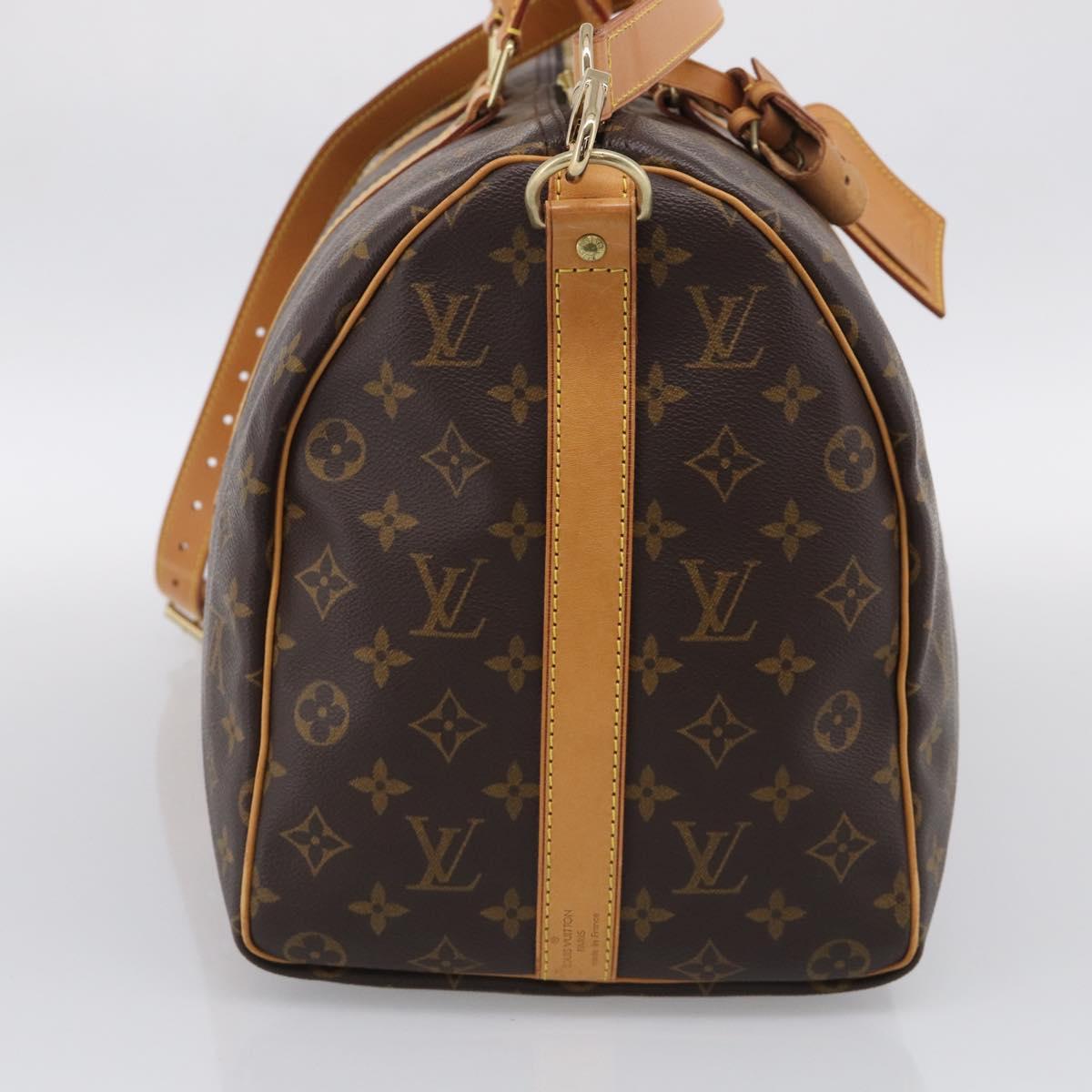 LOUIS VUITTON Monogram Keepall Bandouliere 45 Boston Bag M41418 LV Auth 209524V