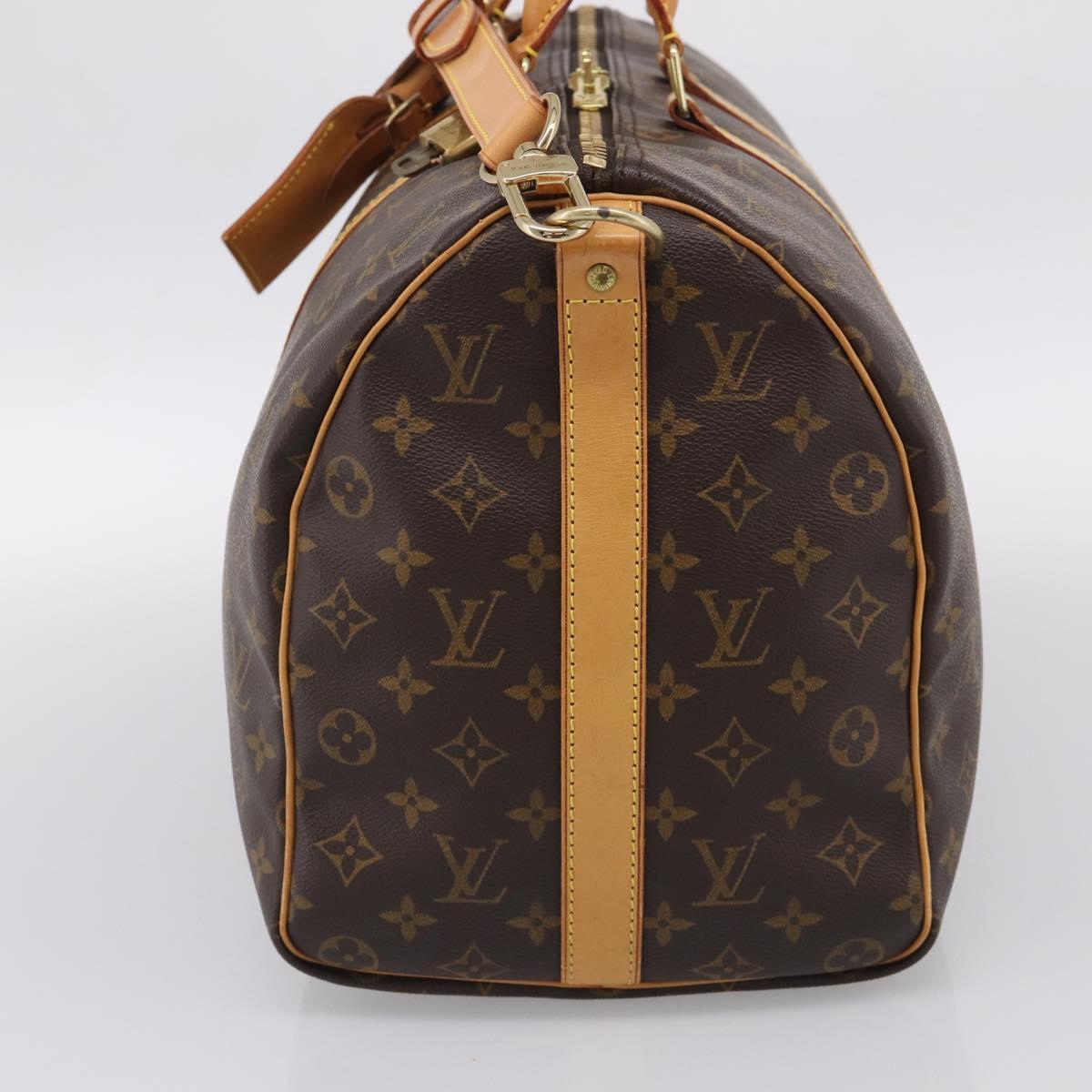 LOUIS VUITTON Monogram Keepall Bandouliere 45 Boston Bag M41418 LV Auth 209524V