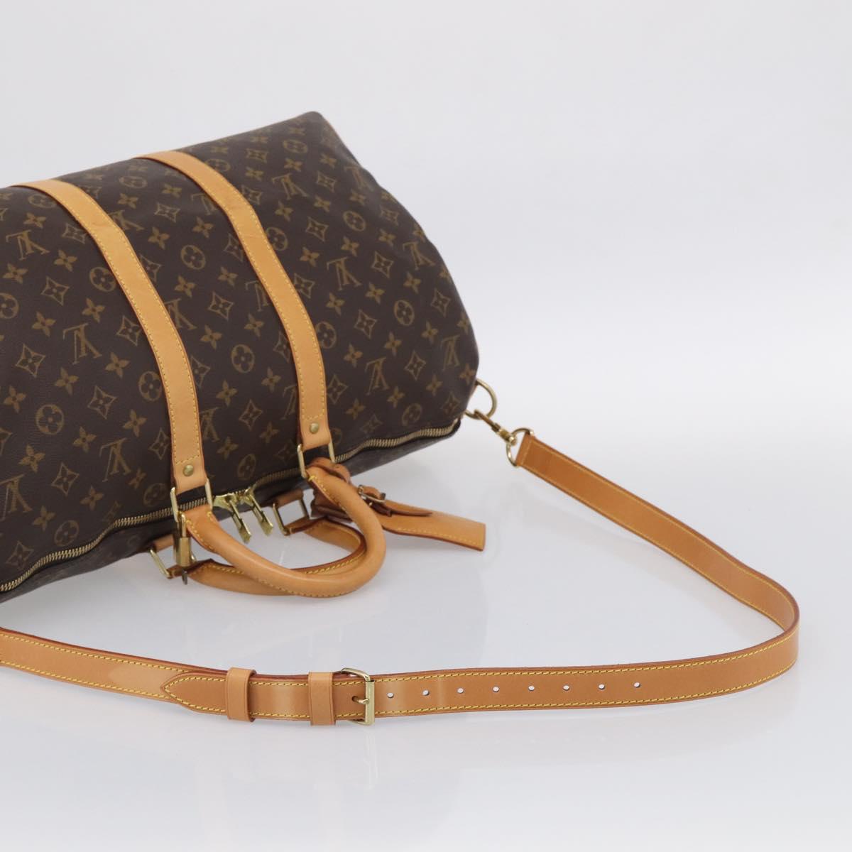 LOUIS VUITTON Monogram Keepall Bandouliere 45 Boston Bag M41418 LV Auth 209524V