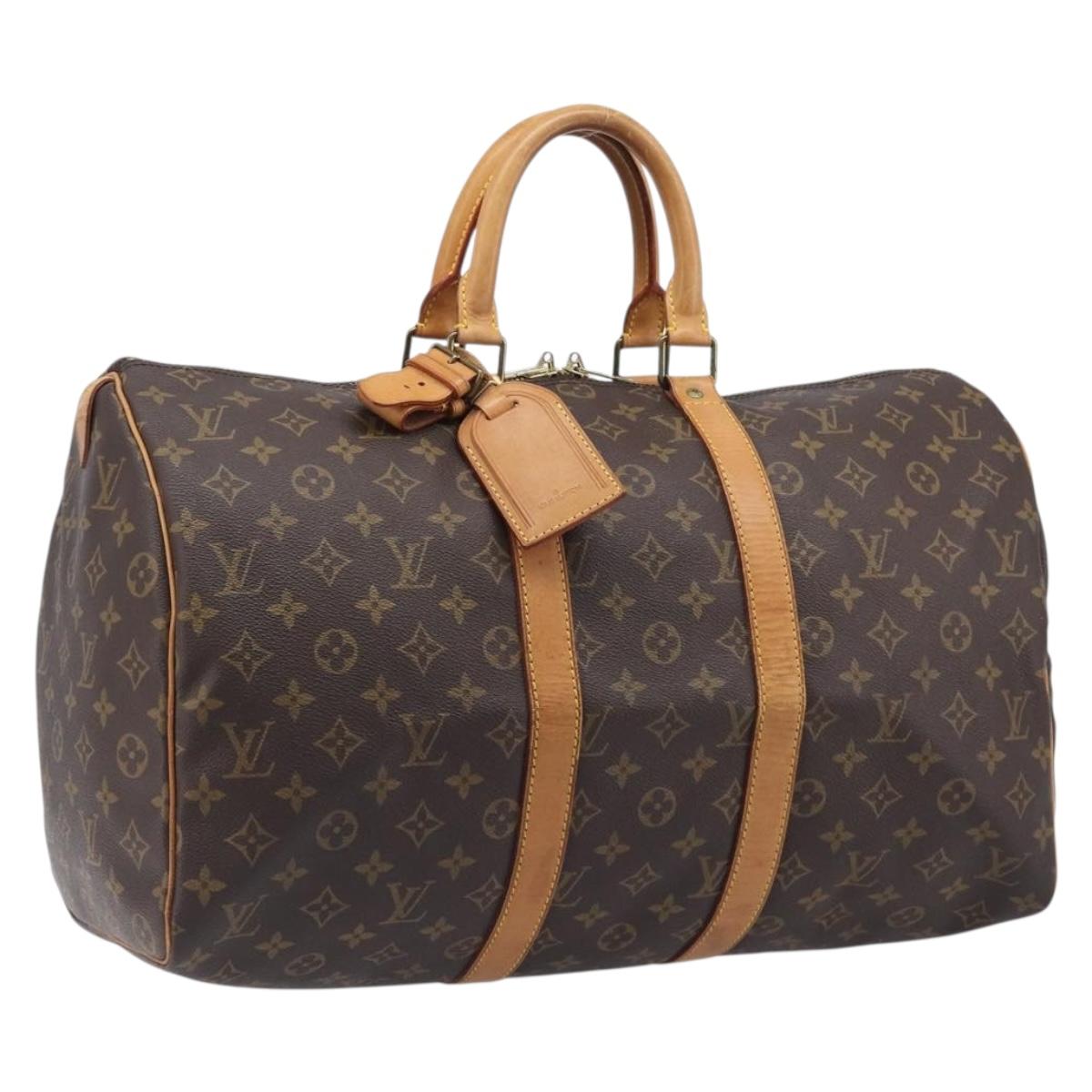 LOUIS VUITTON Monogram Keepall 45 Boston Bag M41428 LV Auth 209525A