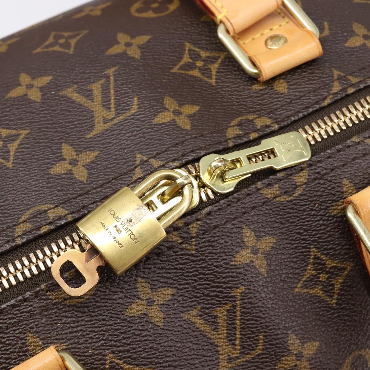 LOUIS VUITTON Monogram Keepall Bandouliere55 Boston Bag M41414 LV Auth 209526V