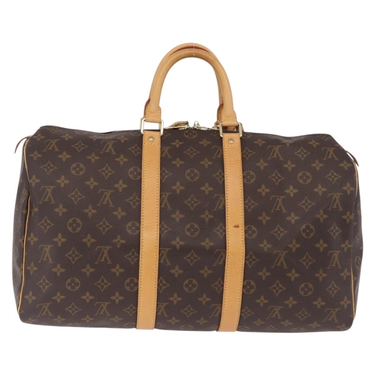 LOUIS VUITTON Monogram Keepall 45 Boston Bag M41428 LV Auth 209527V