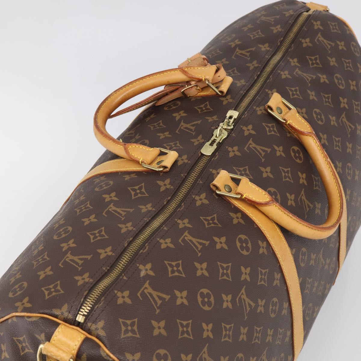 LOUIS VUITTON Monogram Keepall Bandouliere 60 Boston Bag M41412 LV Auth 209530V