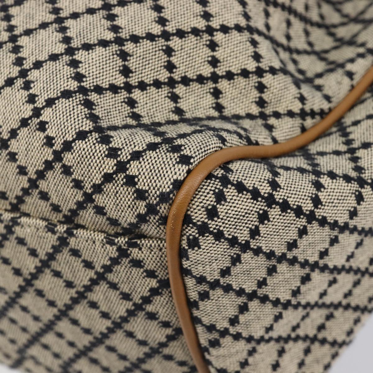 GUCCI Diamante GG Canvas Sukey Hand Bag Beige Gold 211944 Auth 209539V