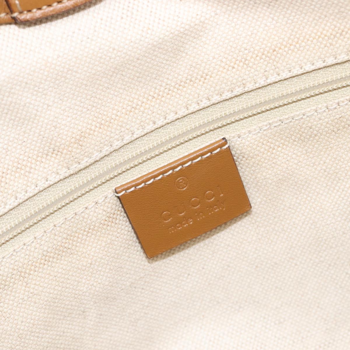GUCCI Diamante GG Canvas Sukey Hand Bag Beige Gold 211944 Auth 209539V