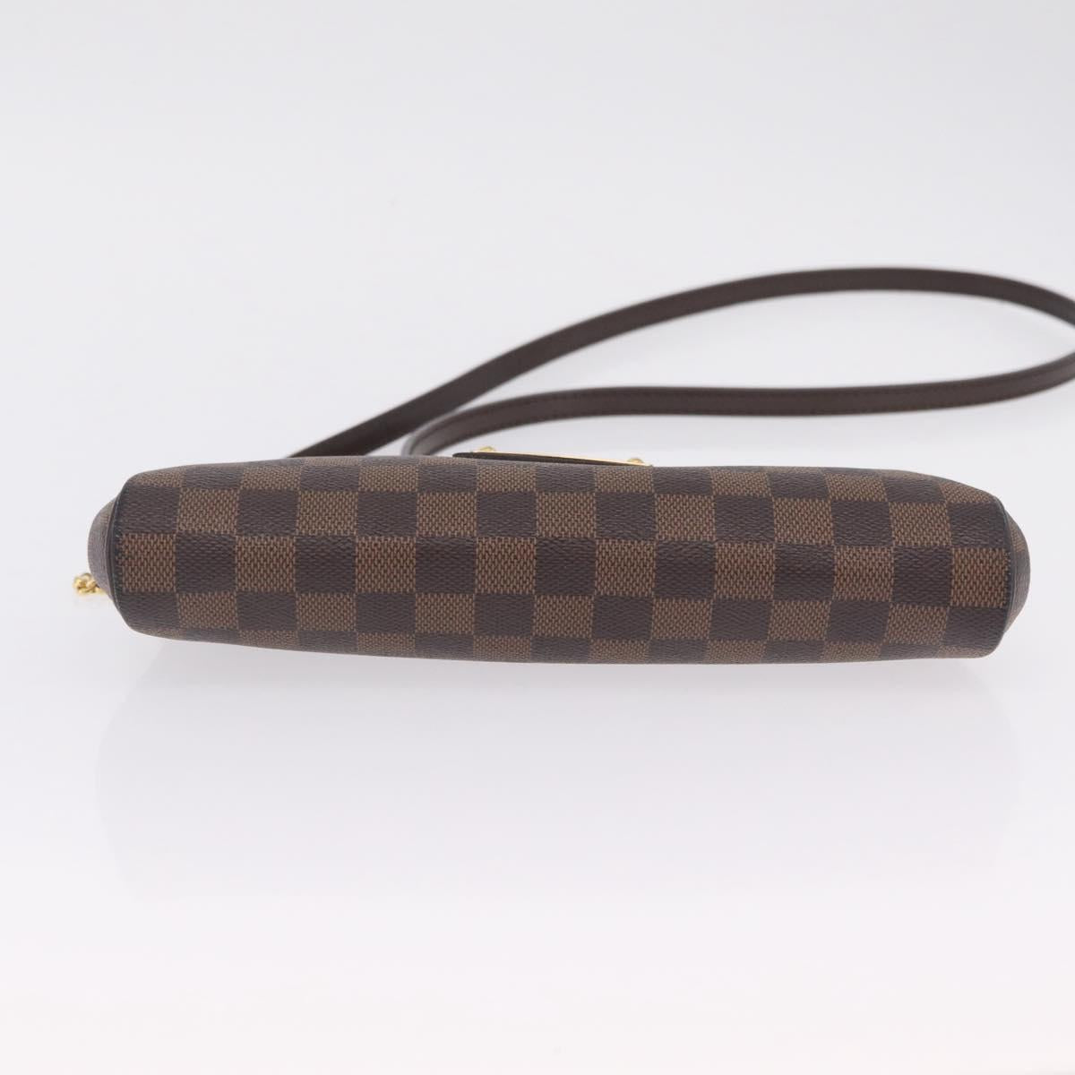 LOUIS VUITTON Damier Ebene Eva Shoulder Bag N55213 LV Auth 209542