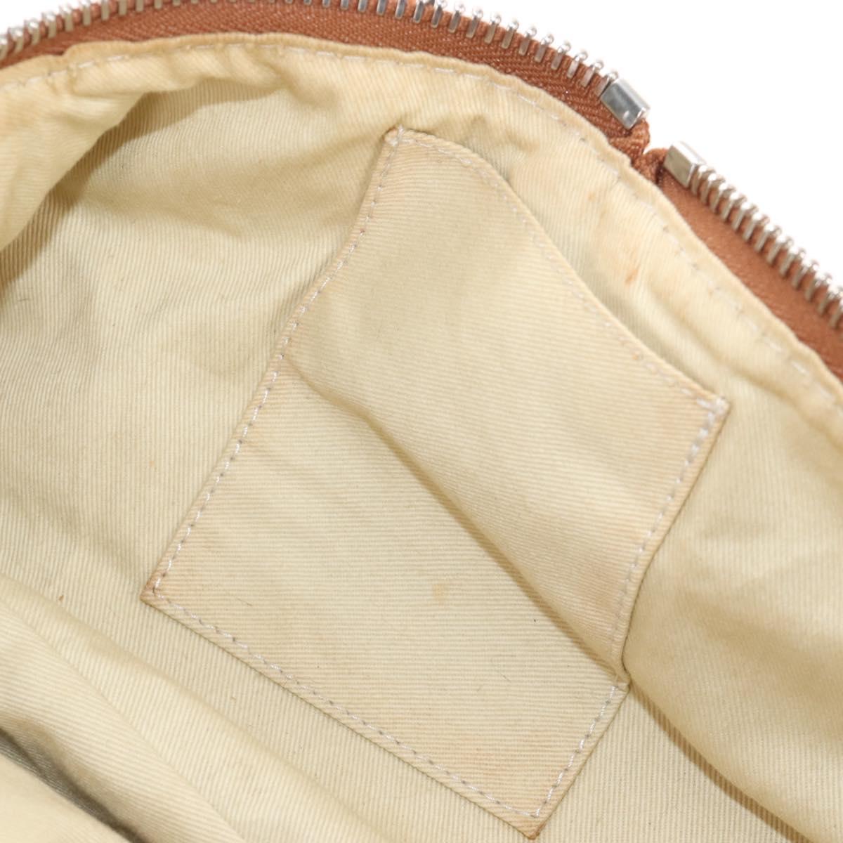 Chloe Paddington Hand Bag Leather Orange Gold Silver Auth 209544V