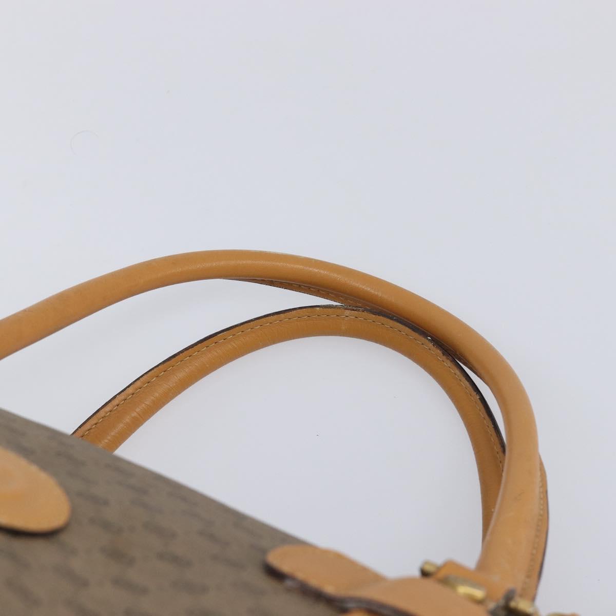 GUCCI Micro GG Supreme Boston Bag PVC Beige Gold 012 067 0027 Auth 209545A