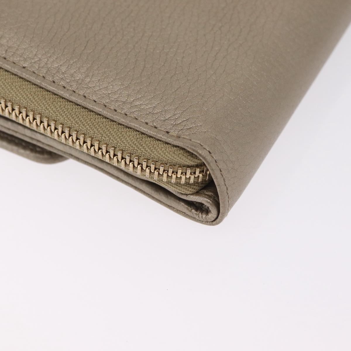 GUCCI Long Wallet Leather Gold 347112 Auth 209572A
