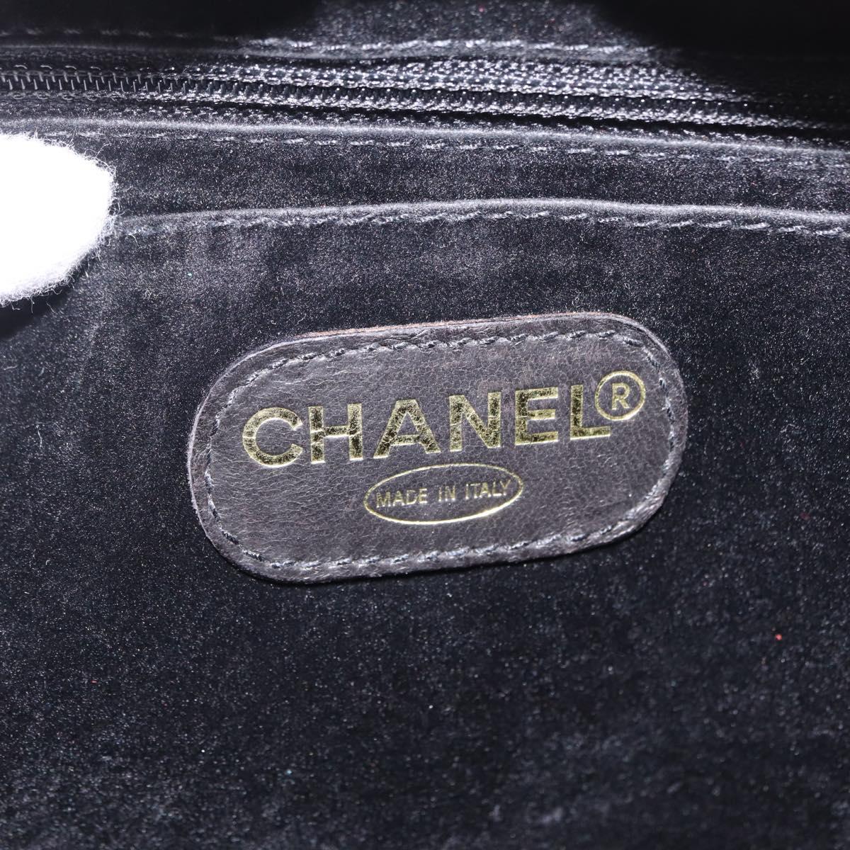 CHANEL Vanity Hand Bag Caviar Skin 2way Red Gold Tone CC Auth 209581