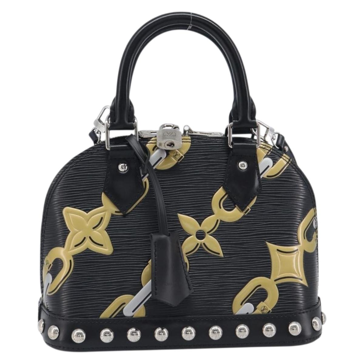 LOUIS VUITTON Epi Chain Alma BB Hand Bag Black M42482 LV Auth 209587SAM