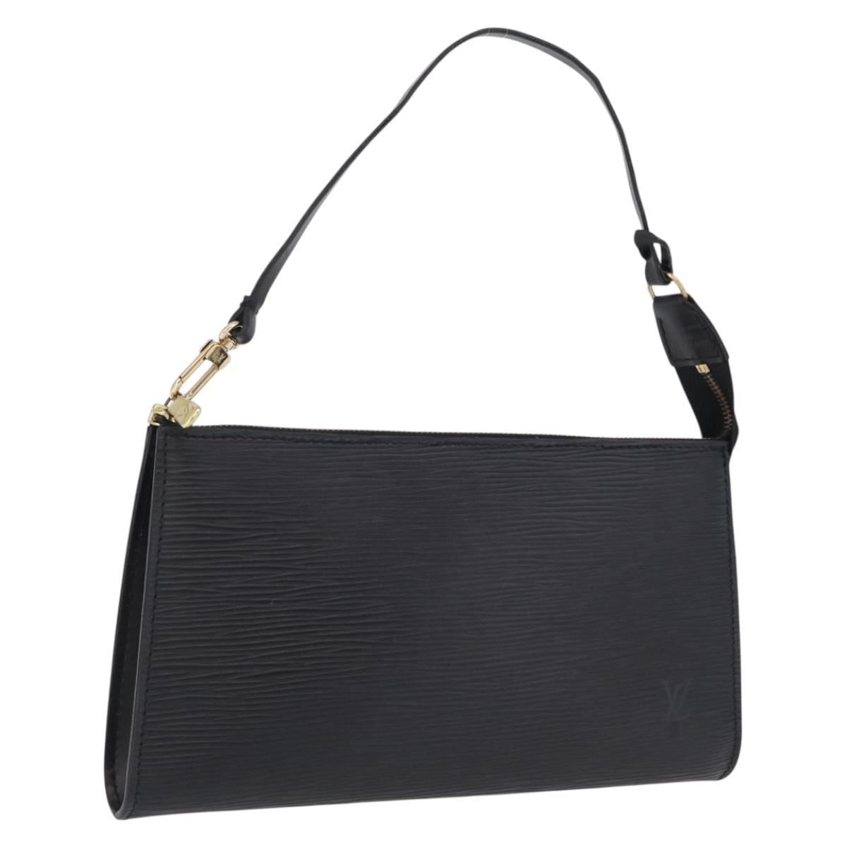 LOUIS VUITTON Epi Pochette Accessoires Accessory Pouch Black M52982 Auth 209597A