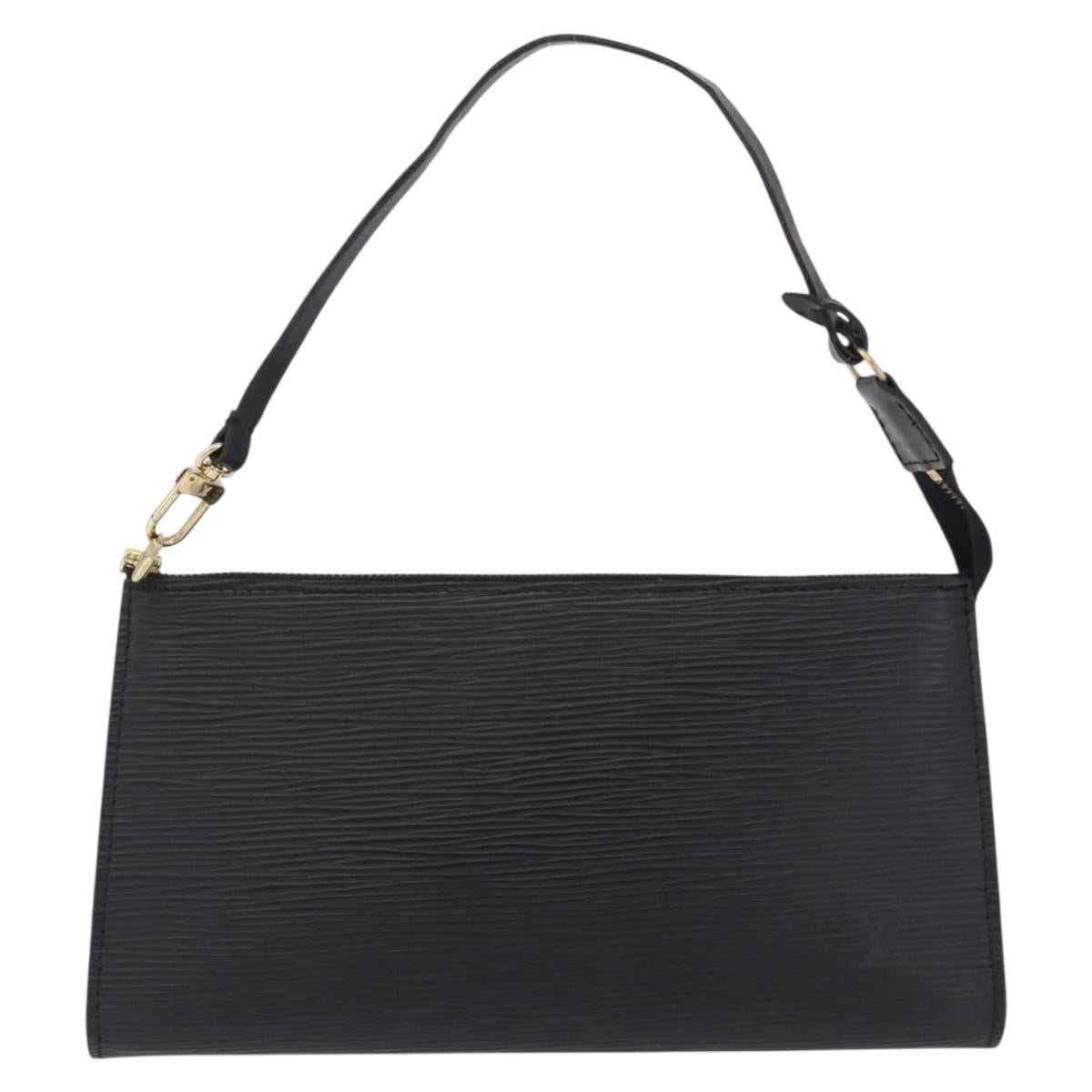 LOUIS VUITTON Epi Pochette Accessoires Accessory Pouch Black M52982 Auth 209597A